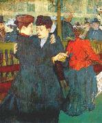 Henri de toulouse-lautrec, At the Moulin Rouge, Two Women Waltzing